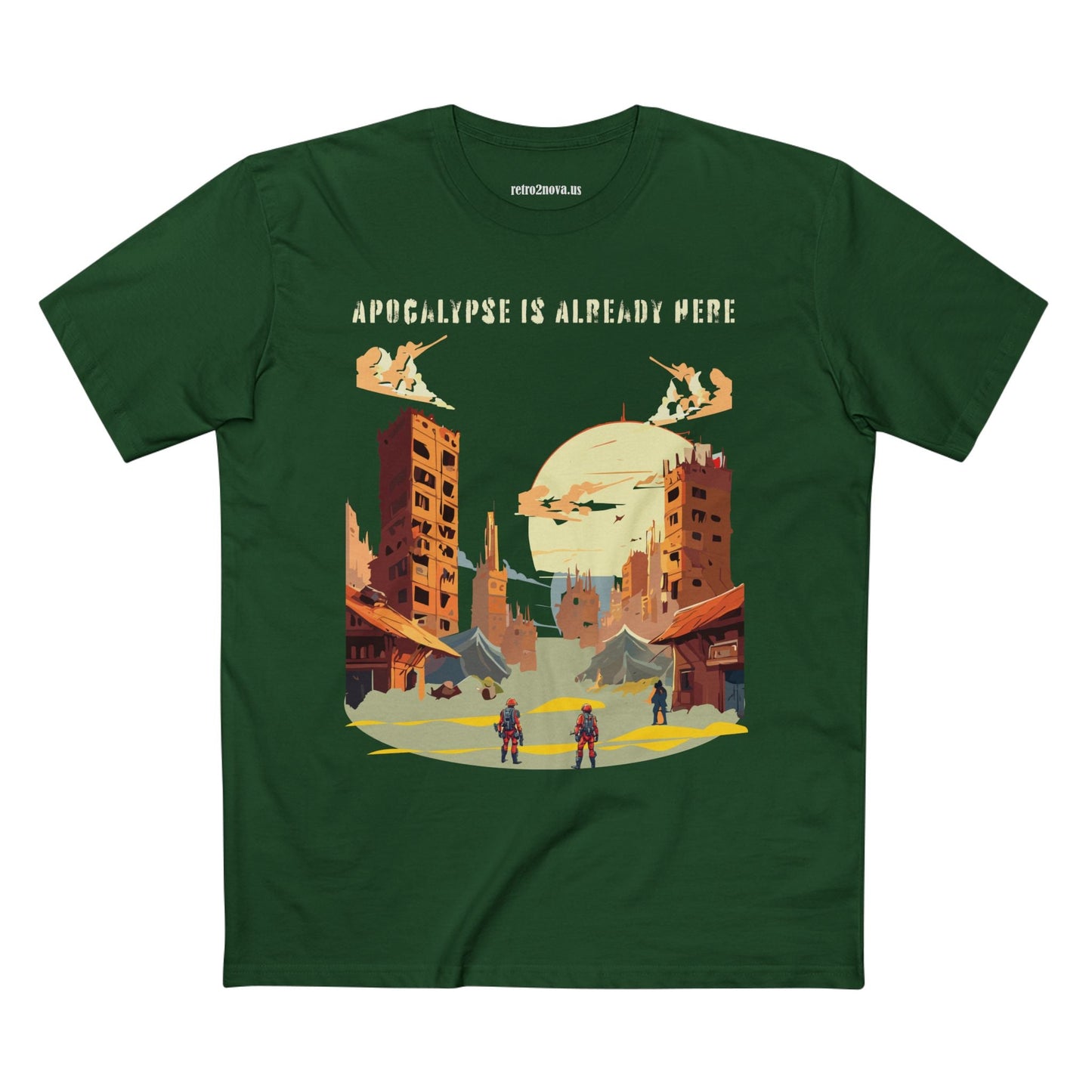 Unisex Premium Cotton Staple Tee With Original Art Design From Retro2Nova Art Collection