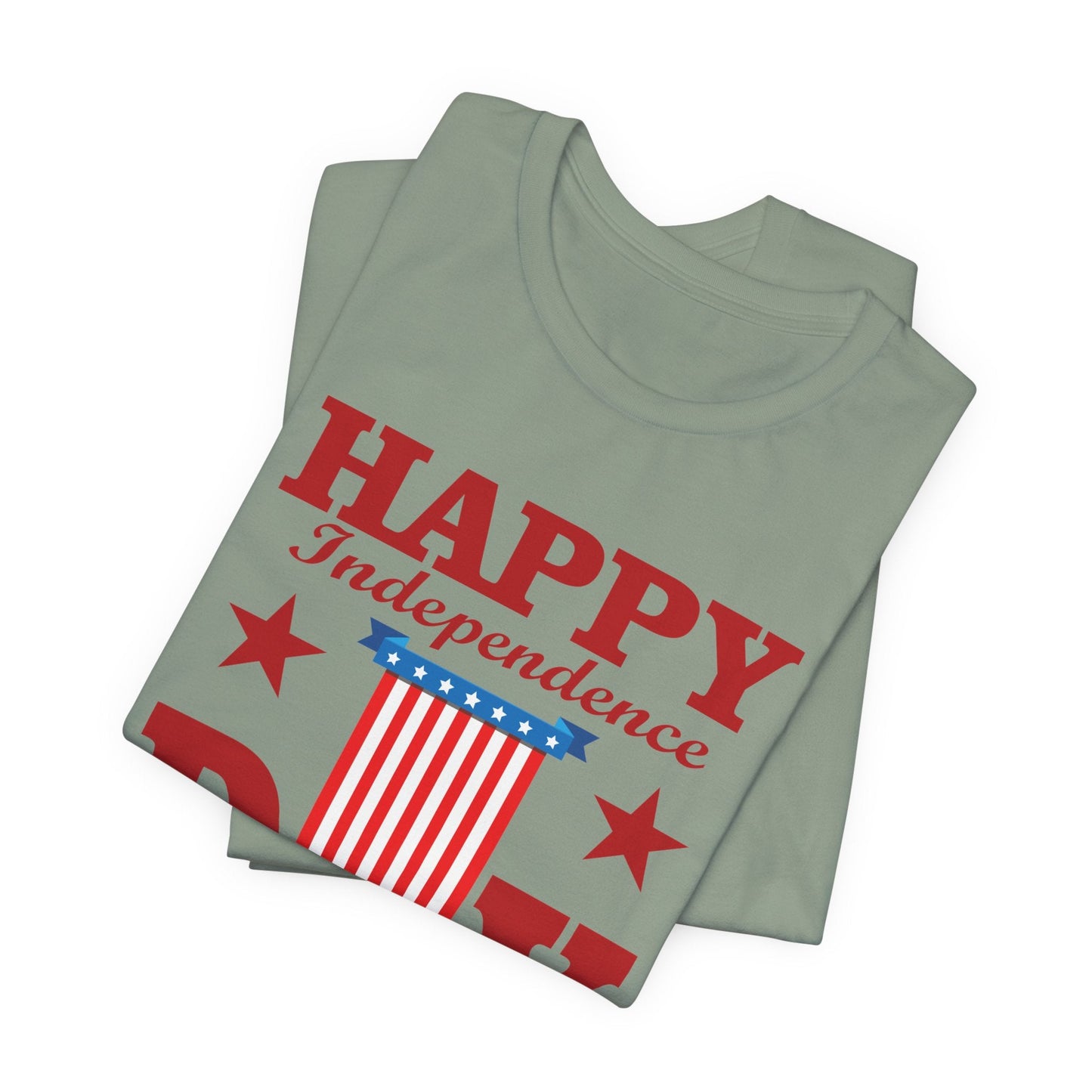 Happy Independence Day Graphic Unisex Cotton T-Shirt 018