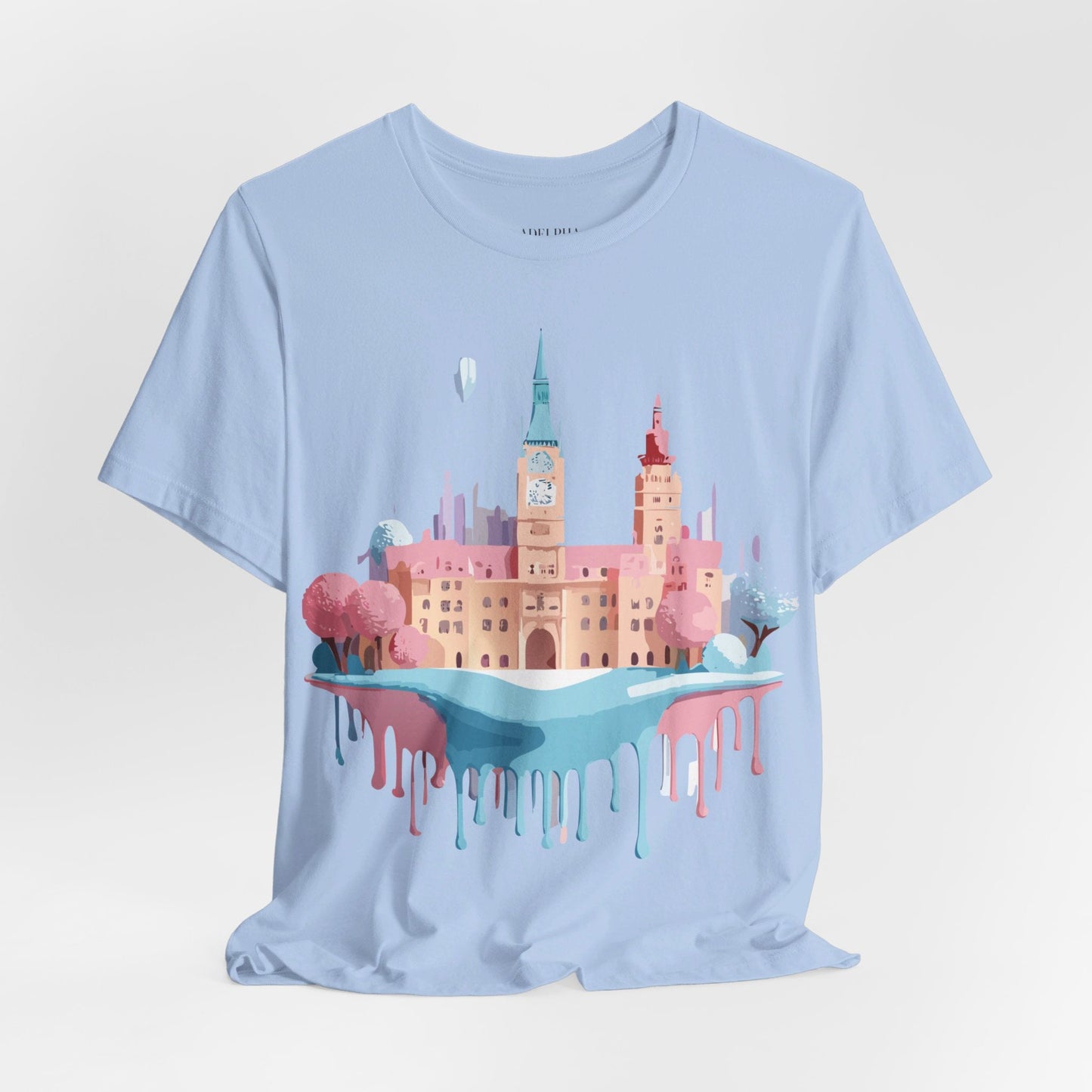 Tourist Shirt Prague Graphic Tee Unisex Jersey Short Sleeve Vintage Style Adelpha