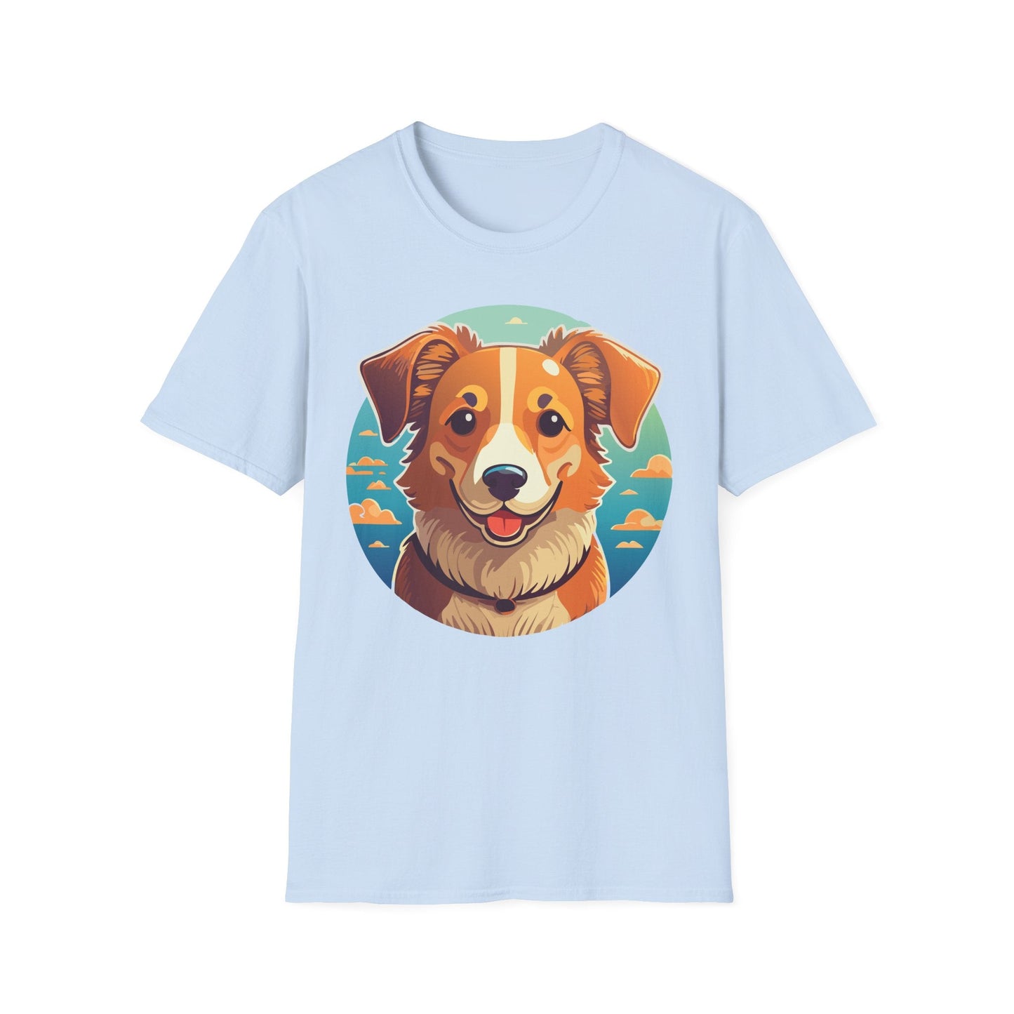 Dog Shirt Unisex Animal Tee One Hundred Percent Cotton Softstyle Gildan 64000