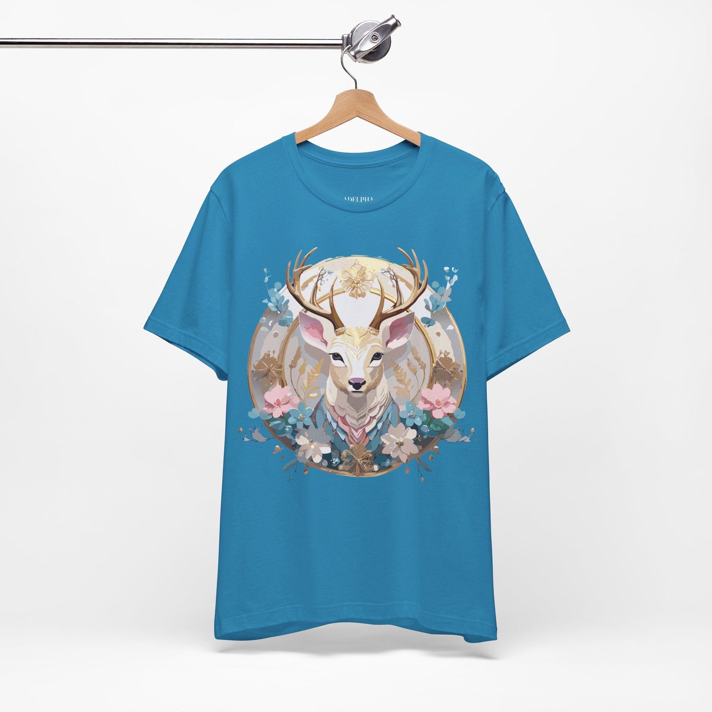 Adelpha Medallion Graphic Tee Unisex Short Sleeve Vintage Inspired Premium Art Design
