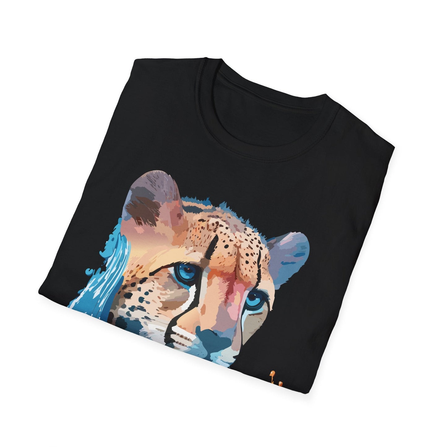 Cheetah Shirt Unisex Tee Softstyle Gildan 64000 100 Percent Ring Spun Cotton