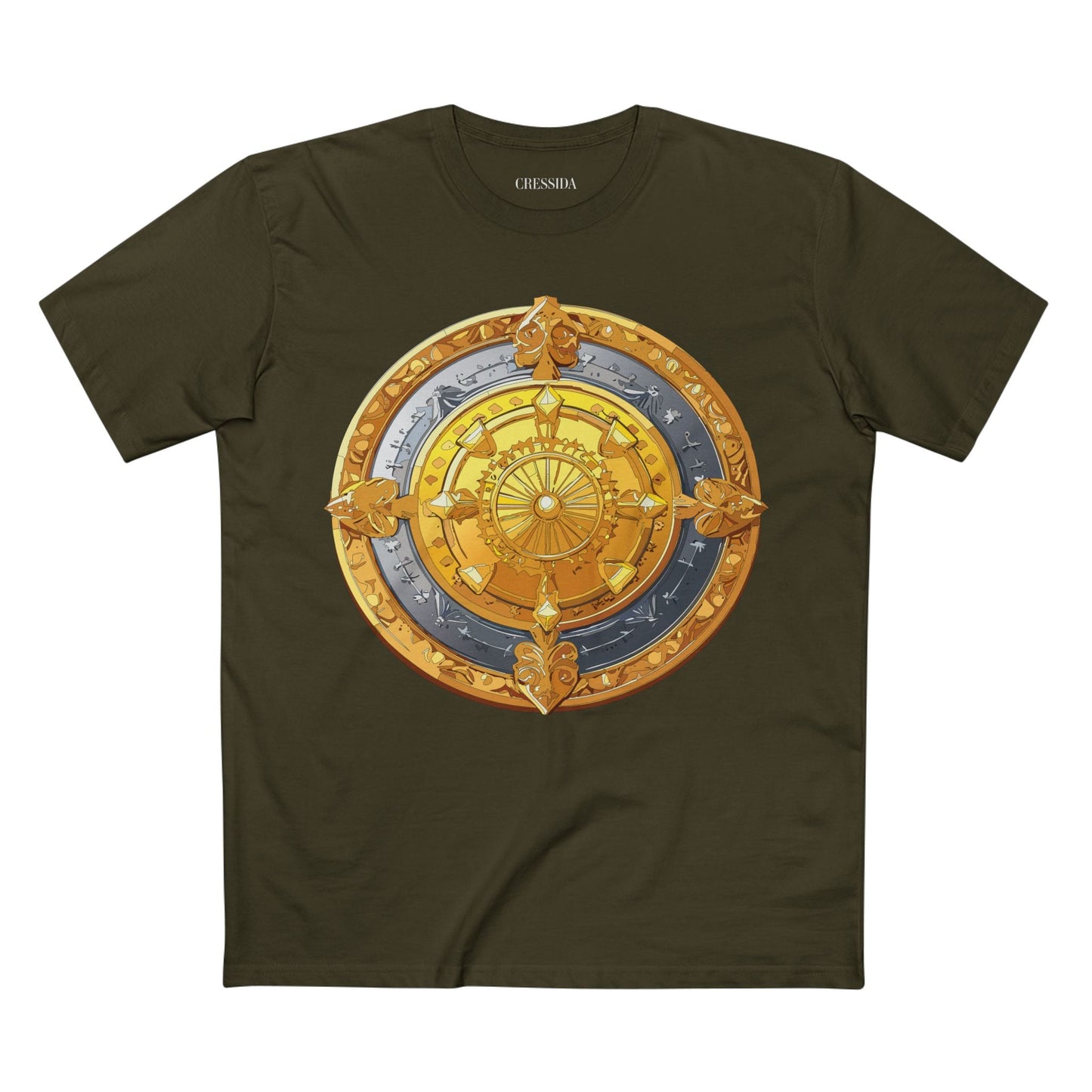 Antique Gold Coin Graphic Design T-Shirt Unisex 100 Cotton With Golden Print Artwork Tee 5