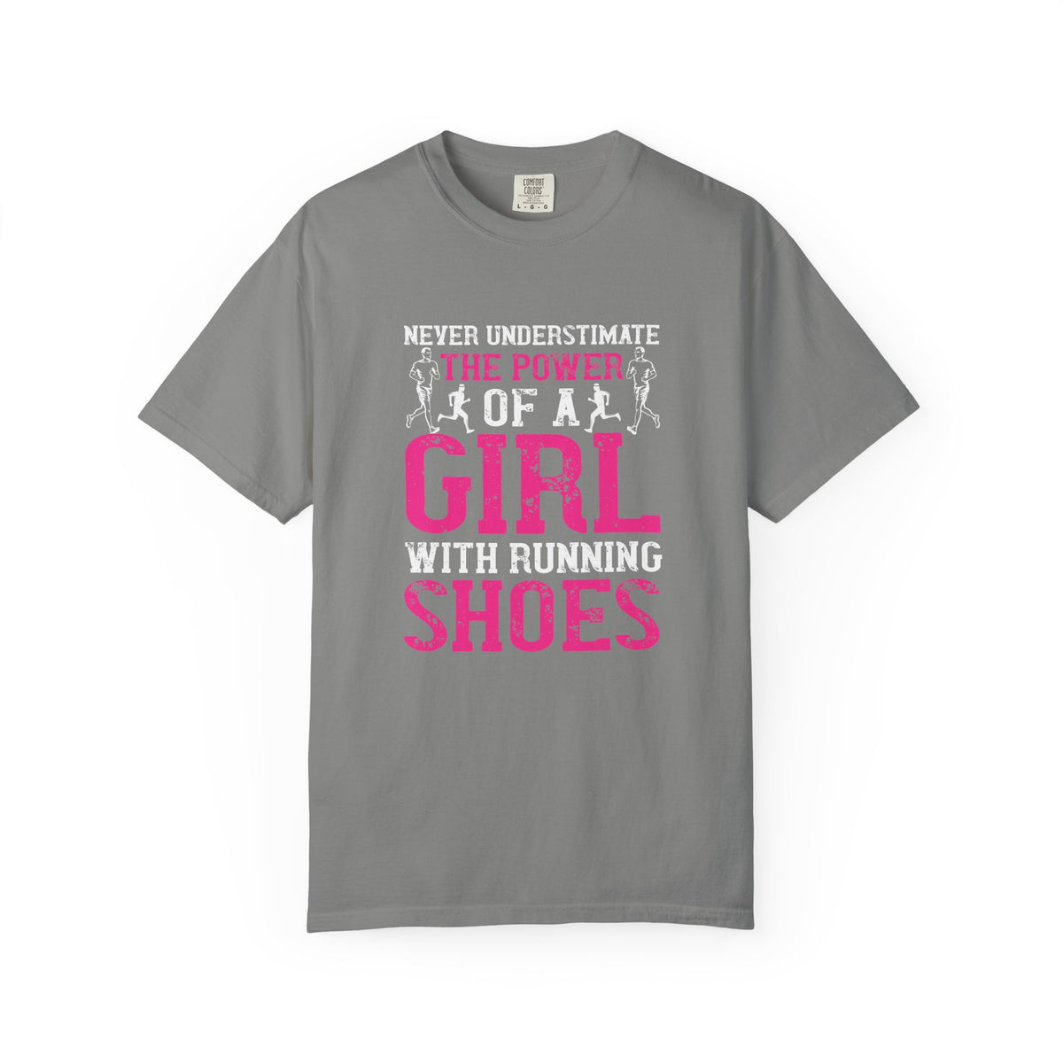 Girl With Running Shoes Unisex Comfort Colors Garment-Dyed Heavyweight 100 Cotton Art Design T-Shirt w95