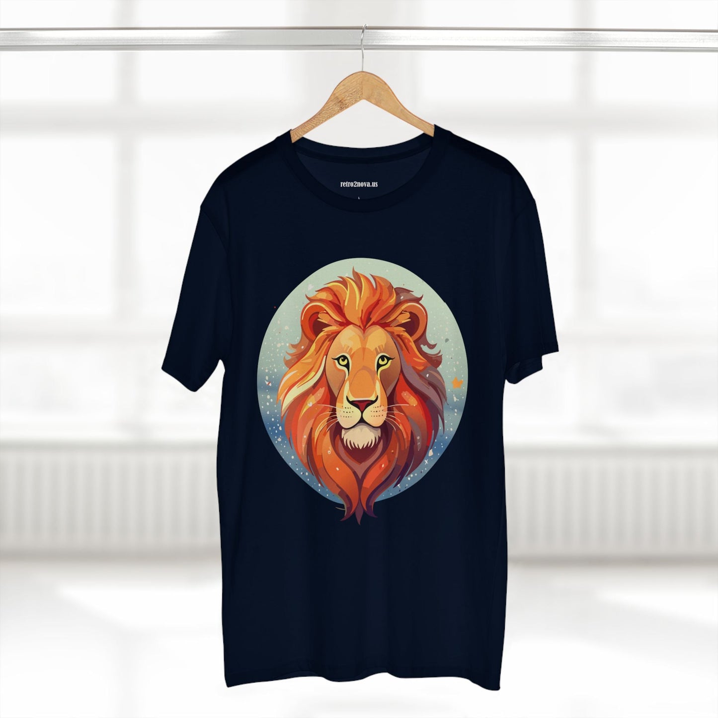 Lion Art Shirt Unisex Premium Cotton Tee With Original Art Design From Retro2Nova Art Collection Worldwide