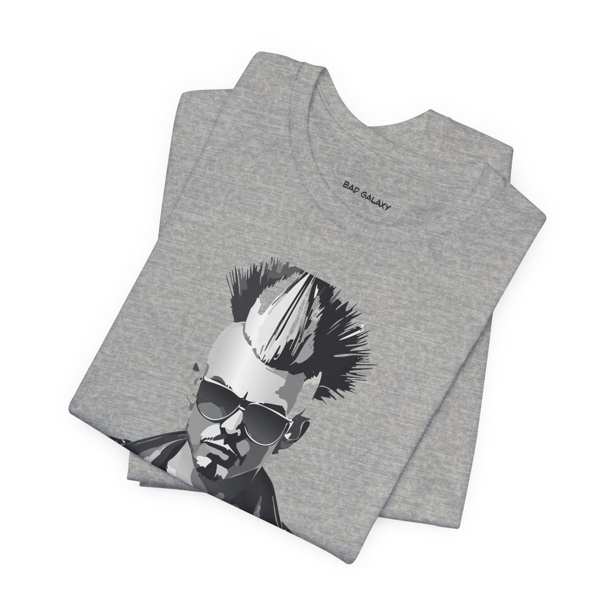 Punk Rock Graphic Unisex Cotton Bella+Canvas Tee with Art Design b34