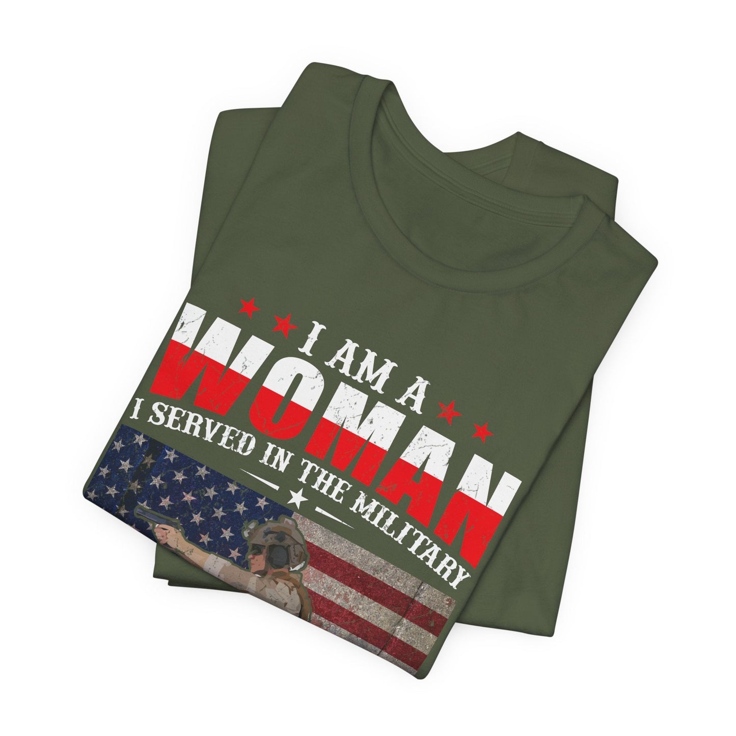 Army Veteran Patriotic Graphic Design Unisex Cotton T-Shirt v27