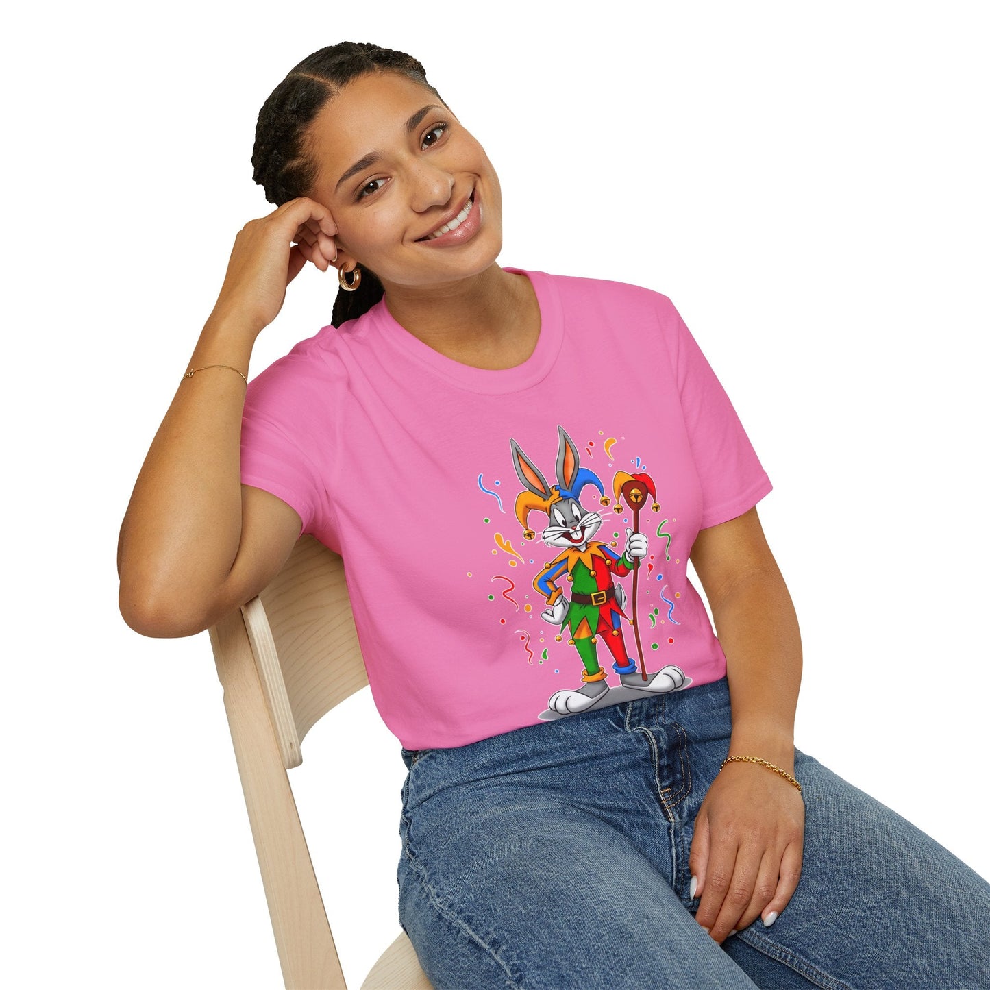 Bugs Bunny Shirt Unisex Short Sleeve T Shirt Cartoon On T Shirt Animation Tee Gildan Softstyle 64000