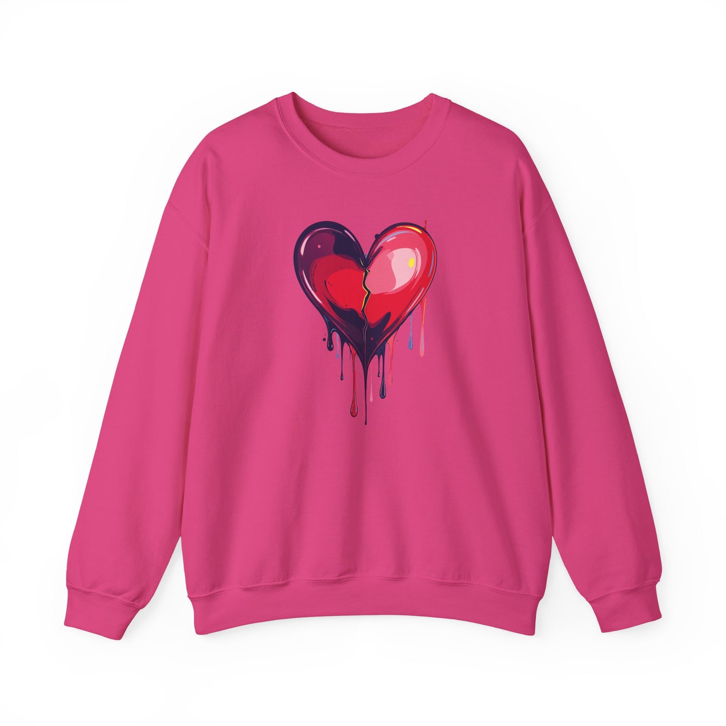 Big Red Heart Sweatshirt, Floral Red Heart Sweatshirt, Floral Love Sweatshirt, Valentine's Day Sweatshirt, Heart Floral Sweatshirt 118