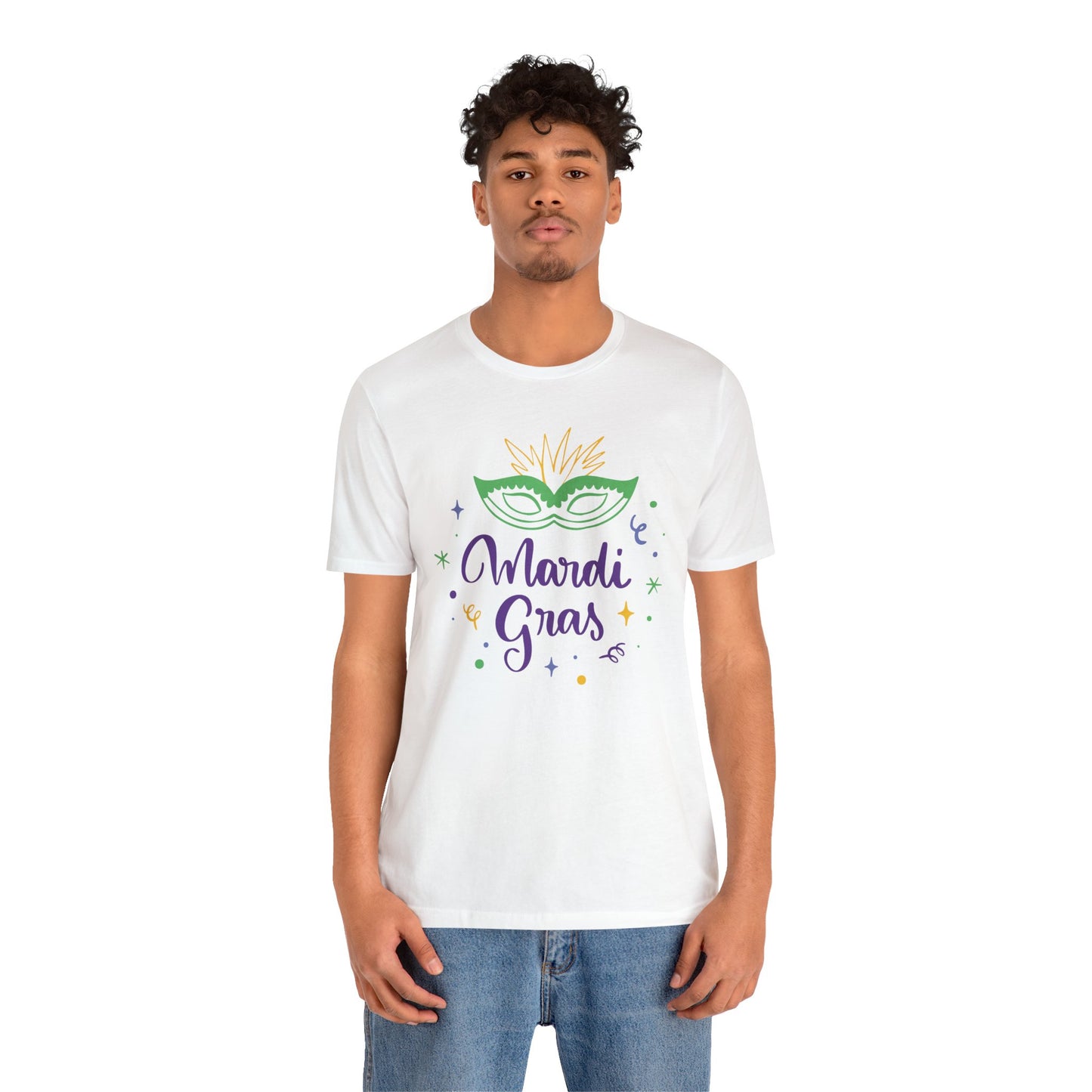 Tee-shirt en coton unisexe pour Mardi Gras