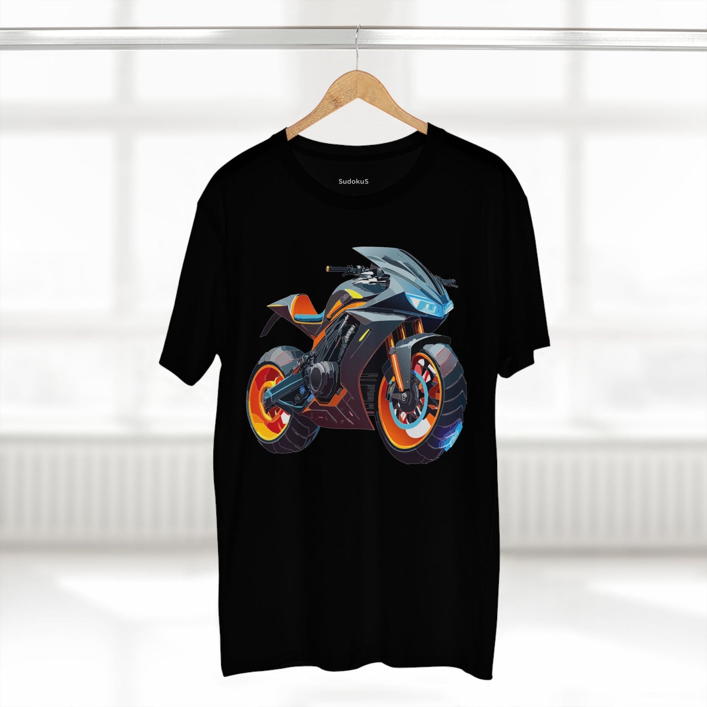 Moto Bike Graphic Unisex 100 Cotton Staple Tee 31