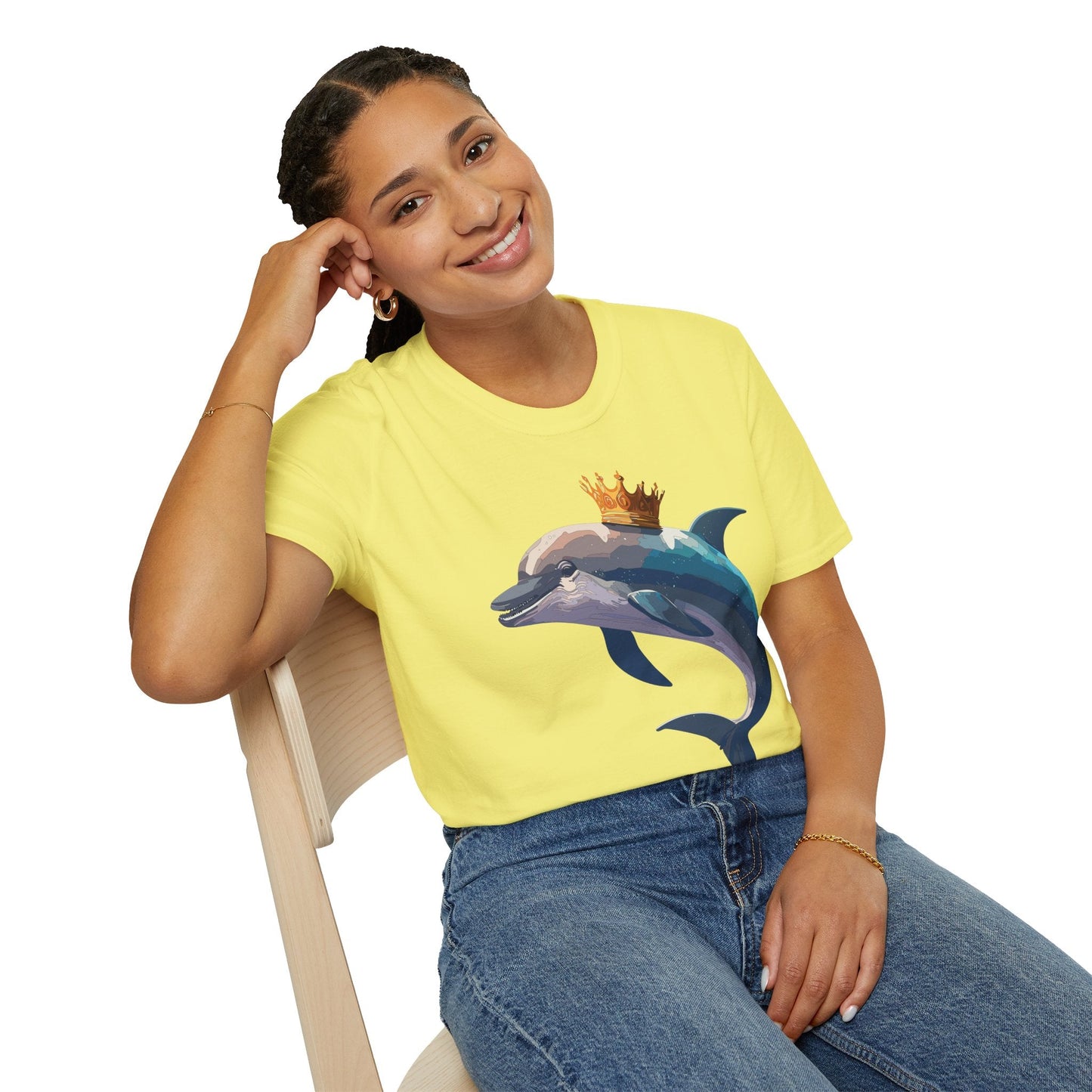 Dolphin Shirts Unisex Gildan Softstyle 64000 100 Percent Cotton Tee For Animal Lovers