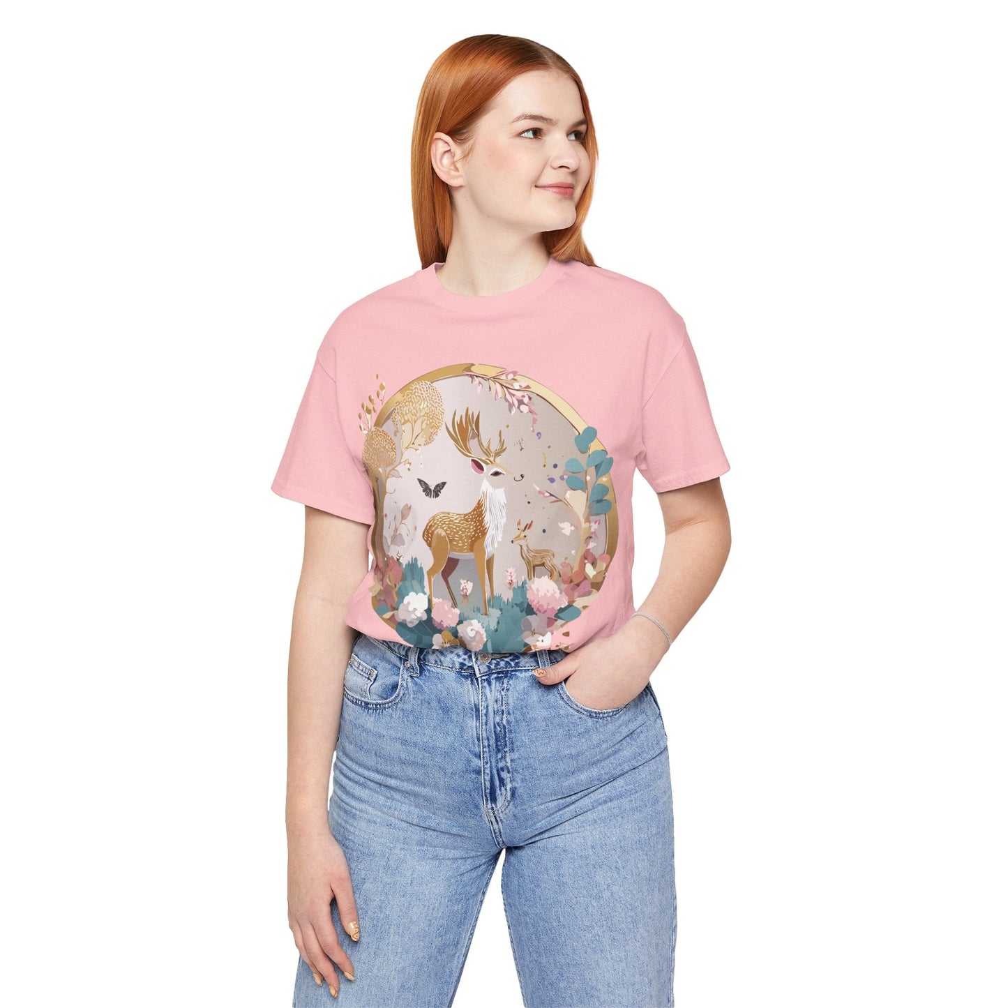 Medallion Graphic Unisex 100 Cotton Vintage Animal Medal Artwork Tee 13