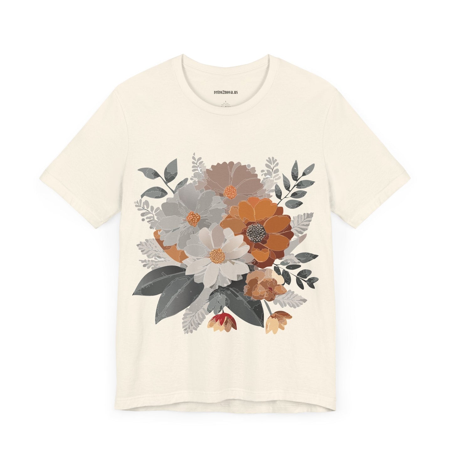 Flowers Shirt Floral Shirt Unisex Tee Lightweight Jersey Short Sleeve Floral Print Free Shipping