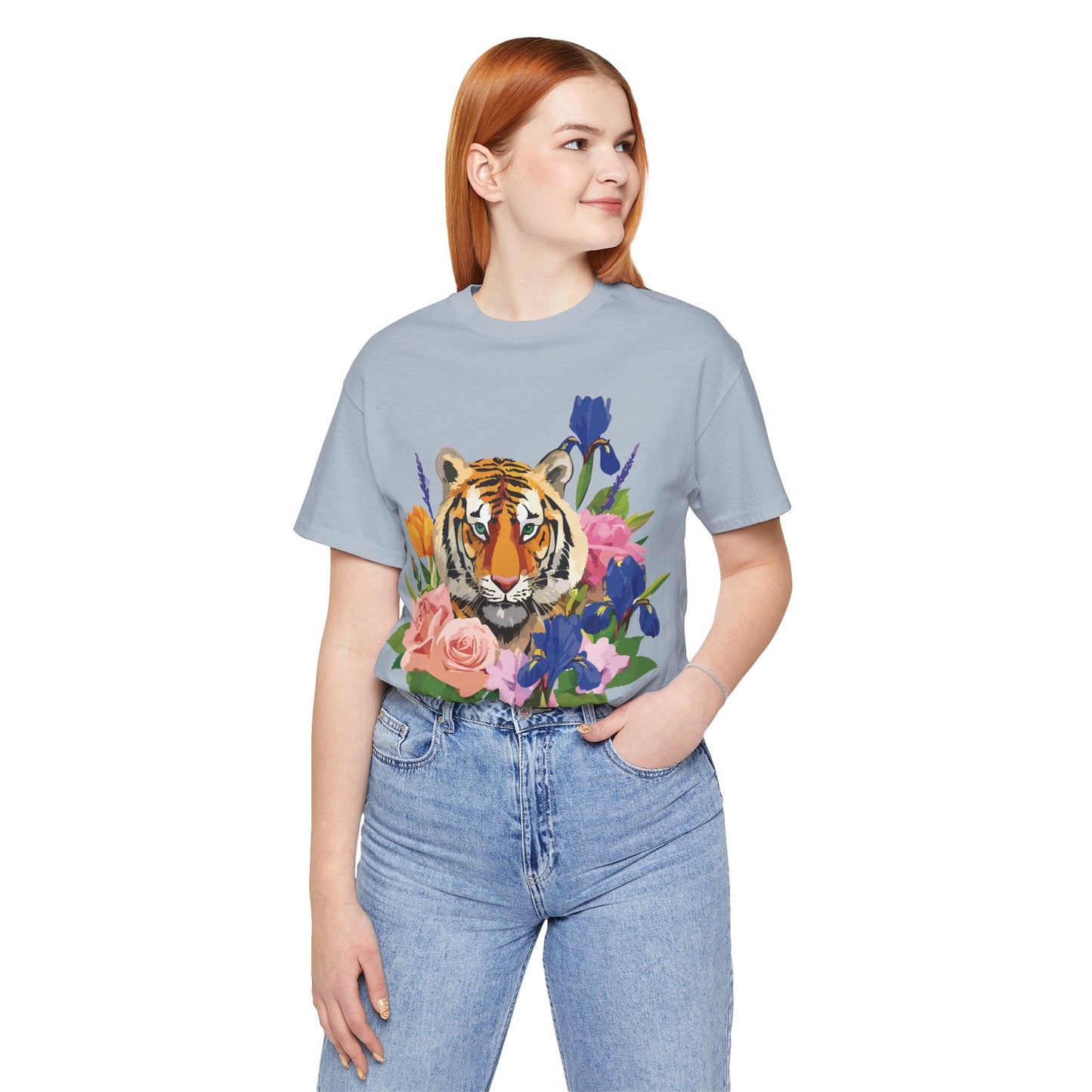 Tiger Graphic T Shirt Unisex Jersey Short Sleeve Art Design Tee Adelpha Vintage Inspired