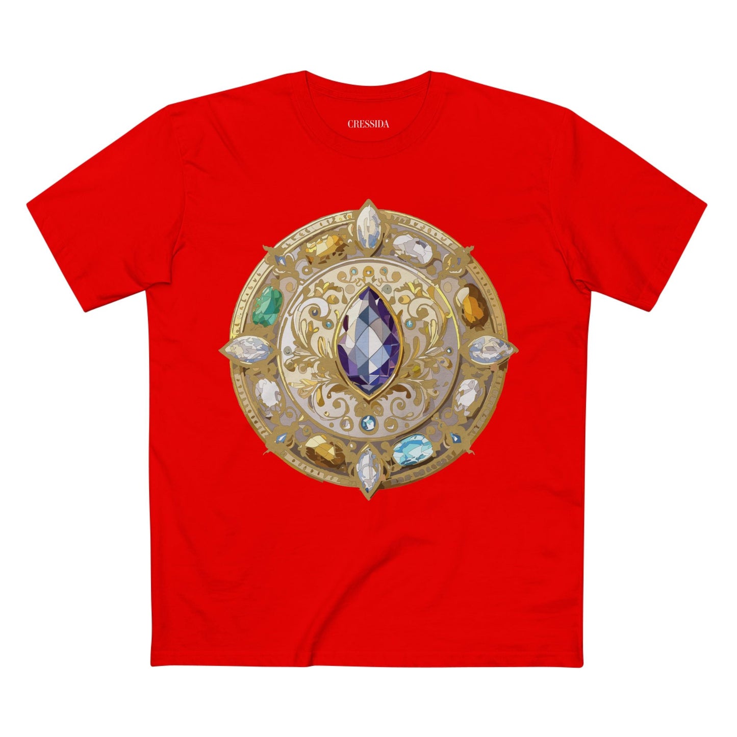 Medallion Graphic T-Shirt Unisex 100 Cotton With Gold Art Design Medal Tee 16
