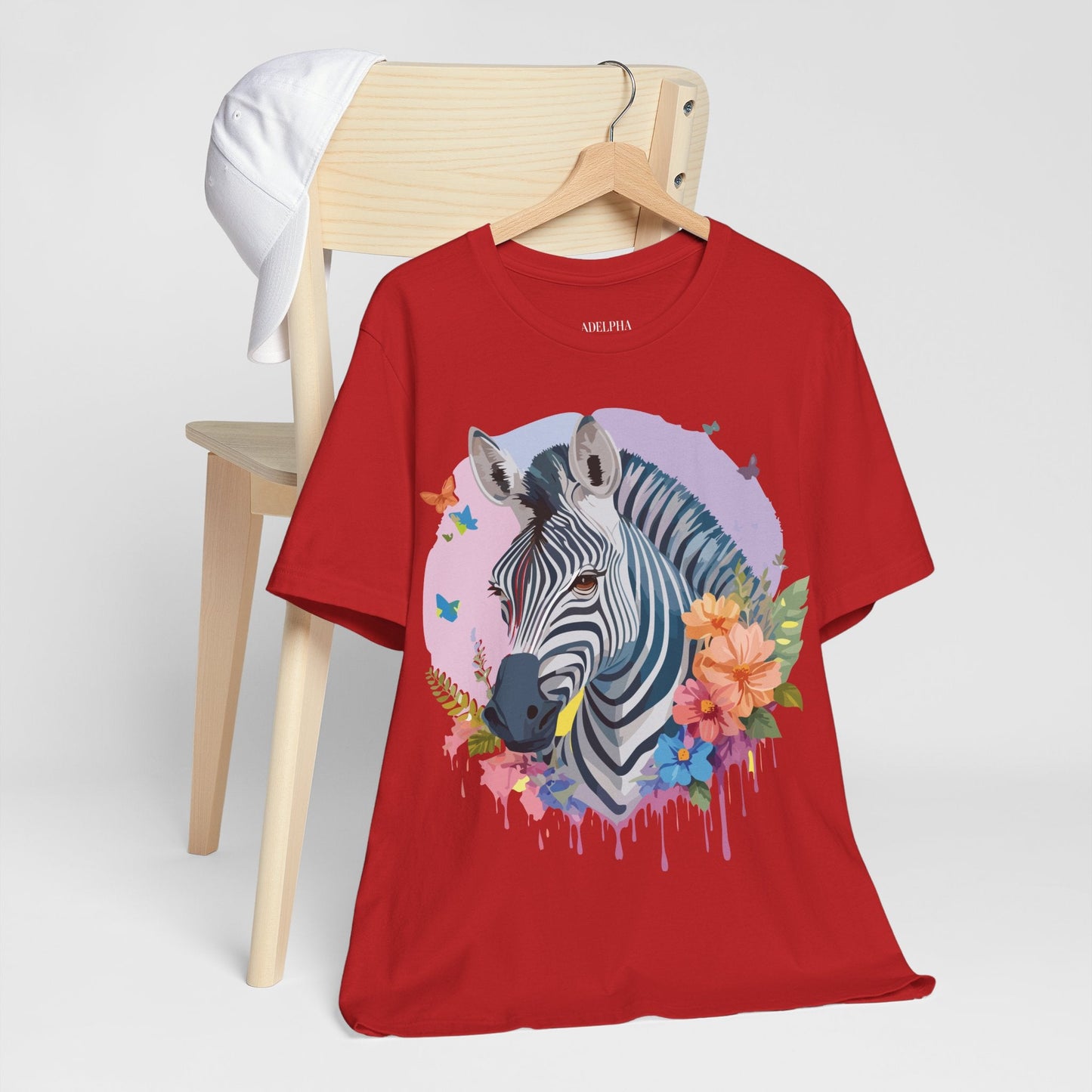 Zebra Graphic Unisex 100 Cotton Vintage Animal Art T-Shirt 3