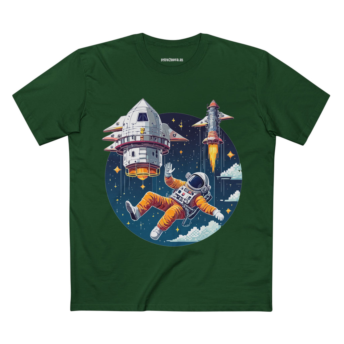 Cosmos Astronaut Graphic Tee Staple Unisex 100 Cotton Tee Shirt - CS-4