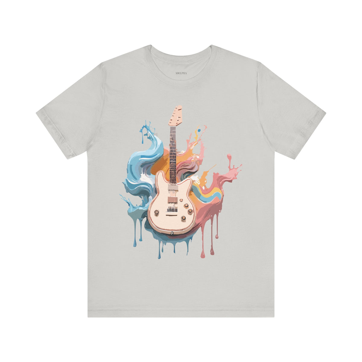 Music Graphic Unisex Cotton Bella+Canvas Tee with Art Design m160