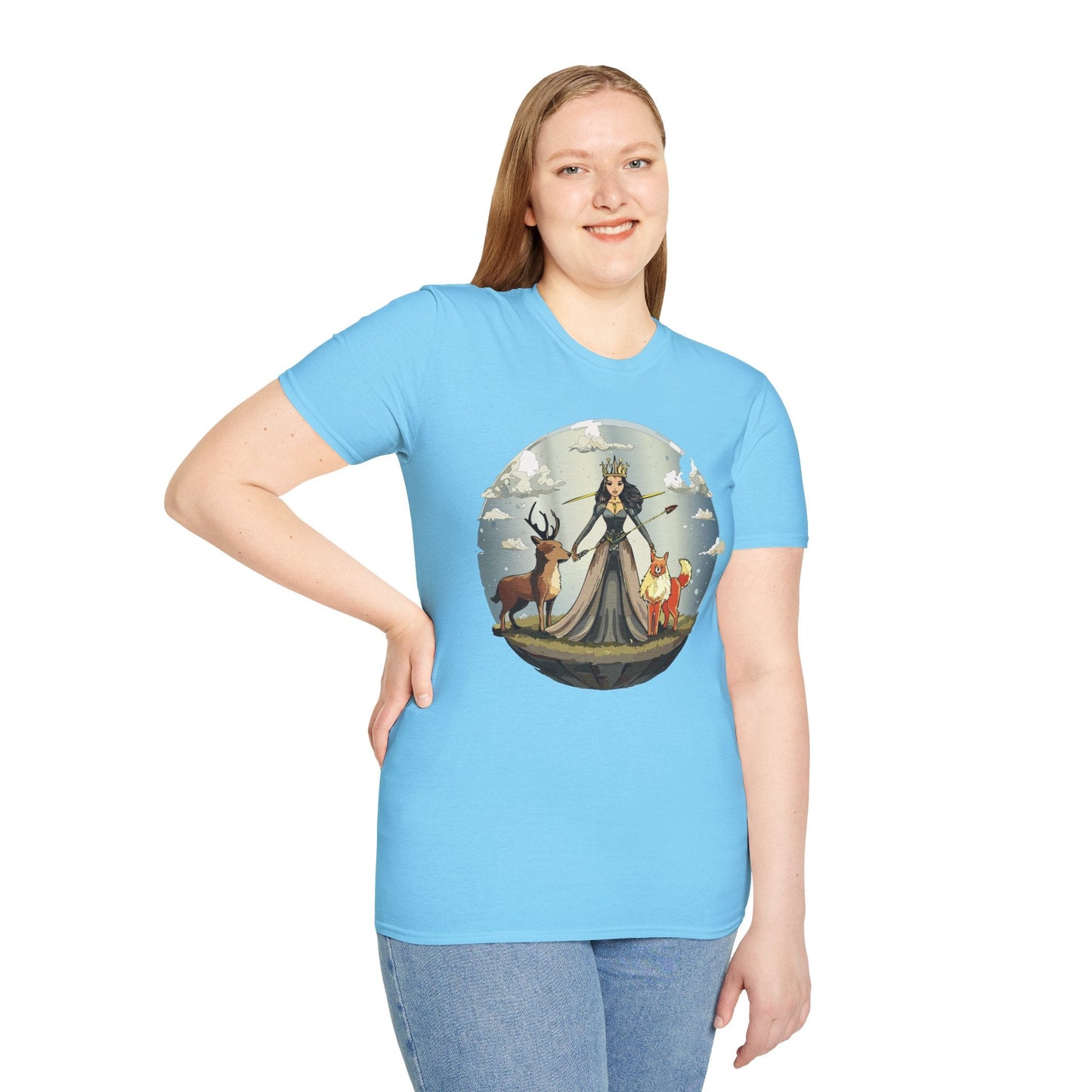 Womens Graphic T Shirt Art Design Tee Softstyle Gildan 64000 Cotton Comfort Fit Casual Wear