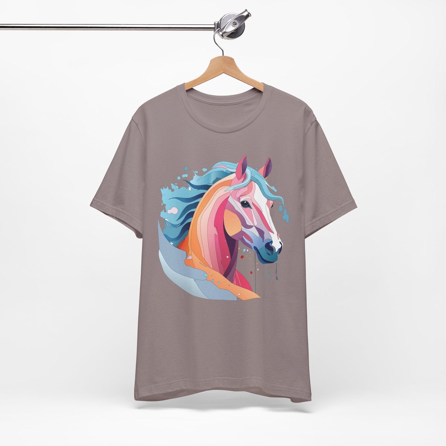 Unisex Animal Tee Shirt With Art Design Wild Animals Short Sleeve Premium Comfort Fit