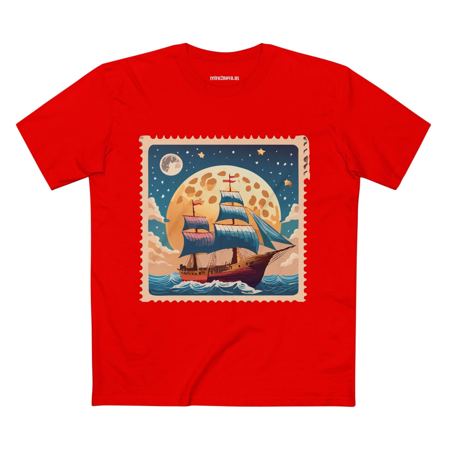 Stamp Shirt Postage Stamp Tee Unisex Premium Cotton with Original Art Design Retro2Nova