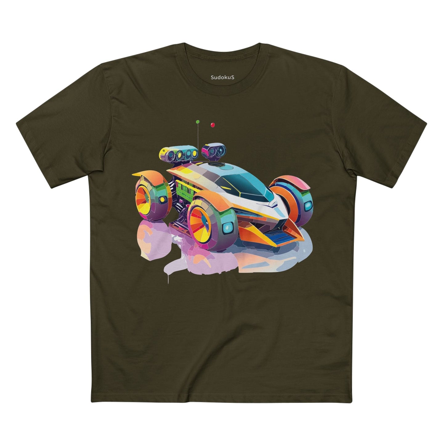 Car Graphic Unisex 100 Cotton Staple Tee 26