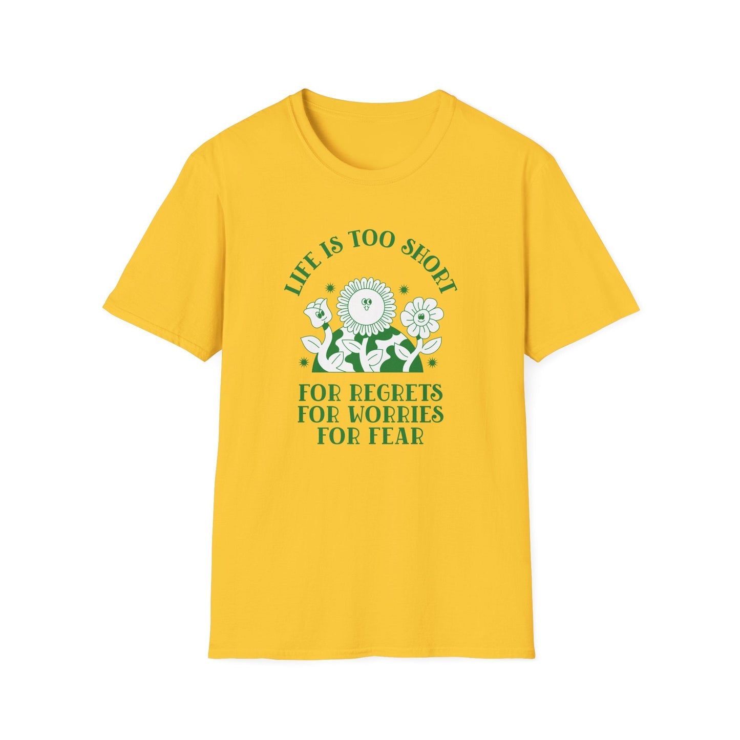 Positive Slogan T Shirts With Positive Words Tee Shirt Good Quotes Unisex Gildan Softstyle 64000 100 Percent Cotton