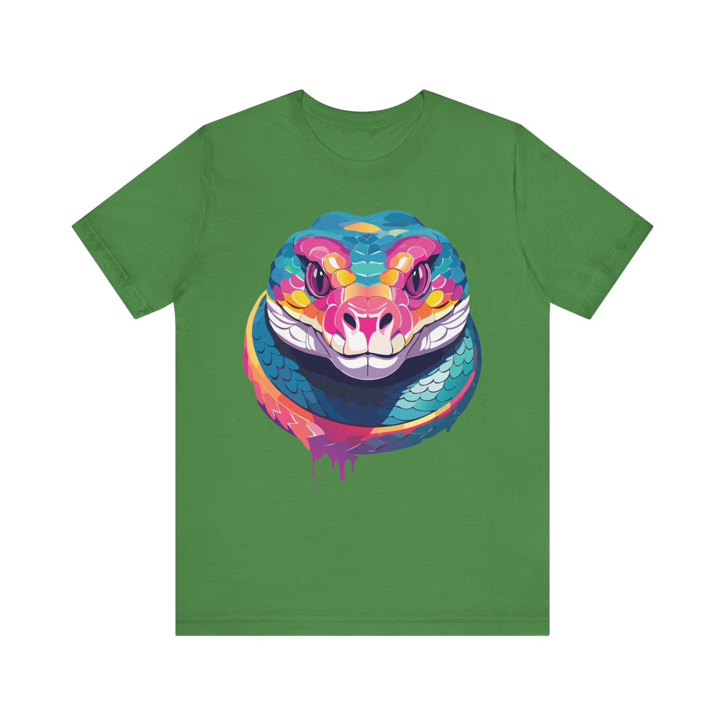 Unisex Animal Tee Shirt With Art Design, Wild Animals Short Sleeve Graphic Tee For Everyday Wear