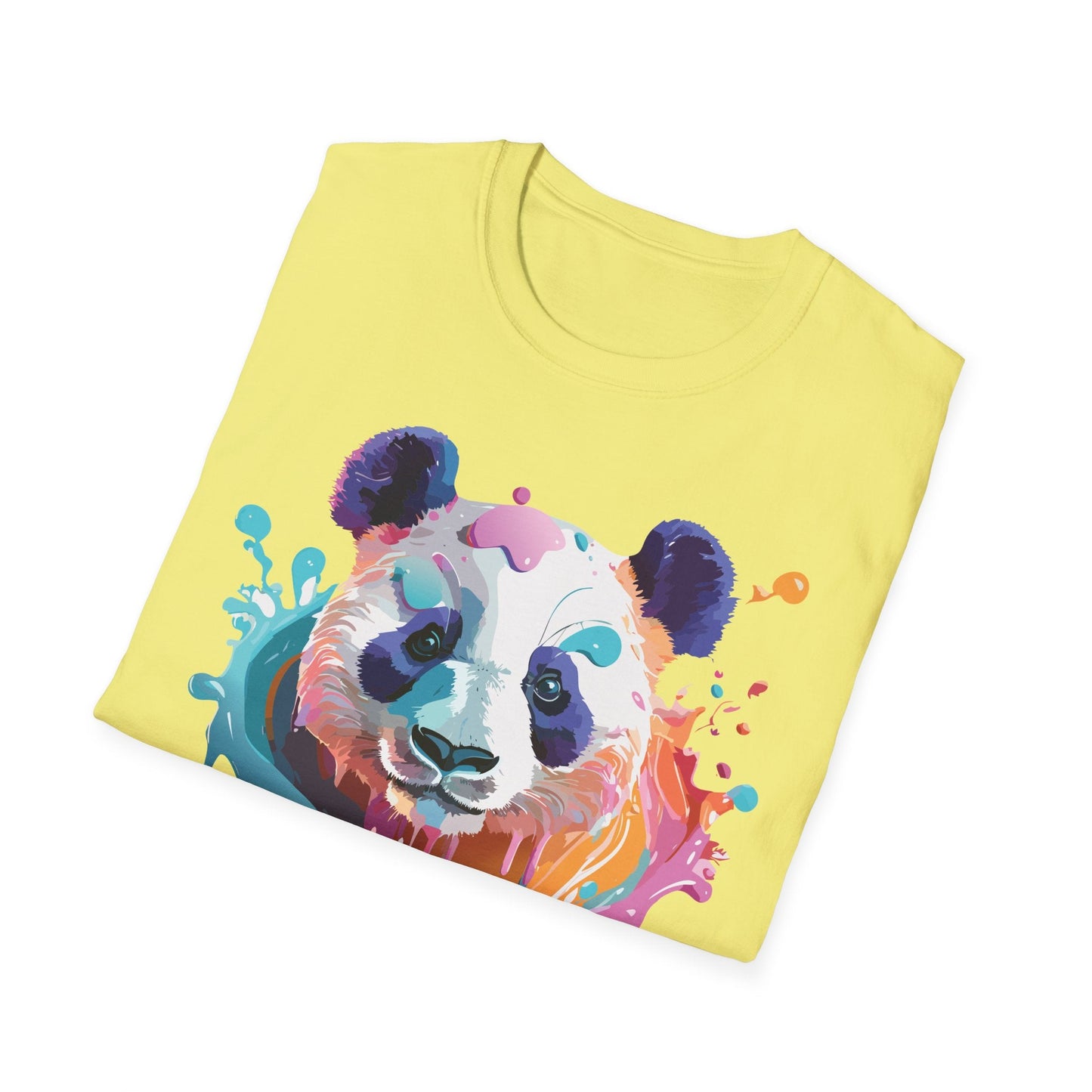 Panda Shirt T Shirt Softstyle 64000 Gildan 100 Percent Ring Spun Cotton Comfortable Animal Tee