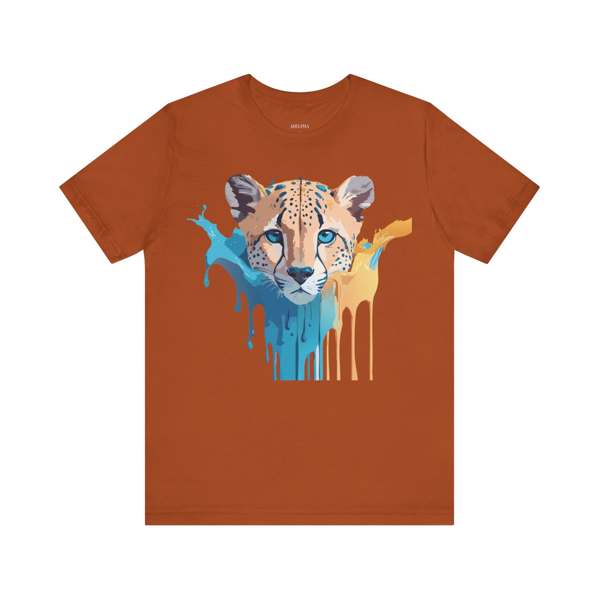 Cheetah Graphic Unisex Cotton Bella+Canvas Tee with Art Animal Design e2