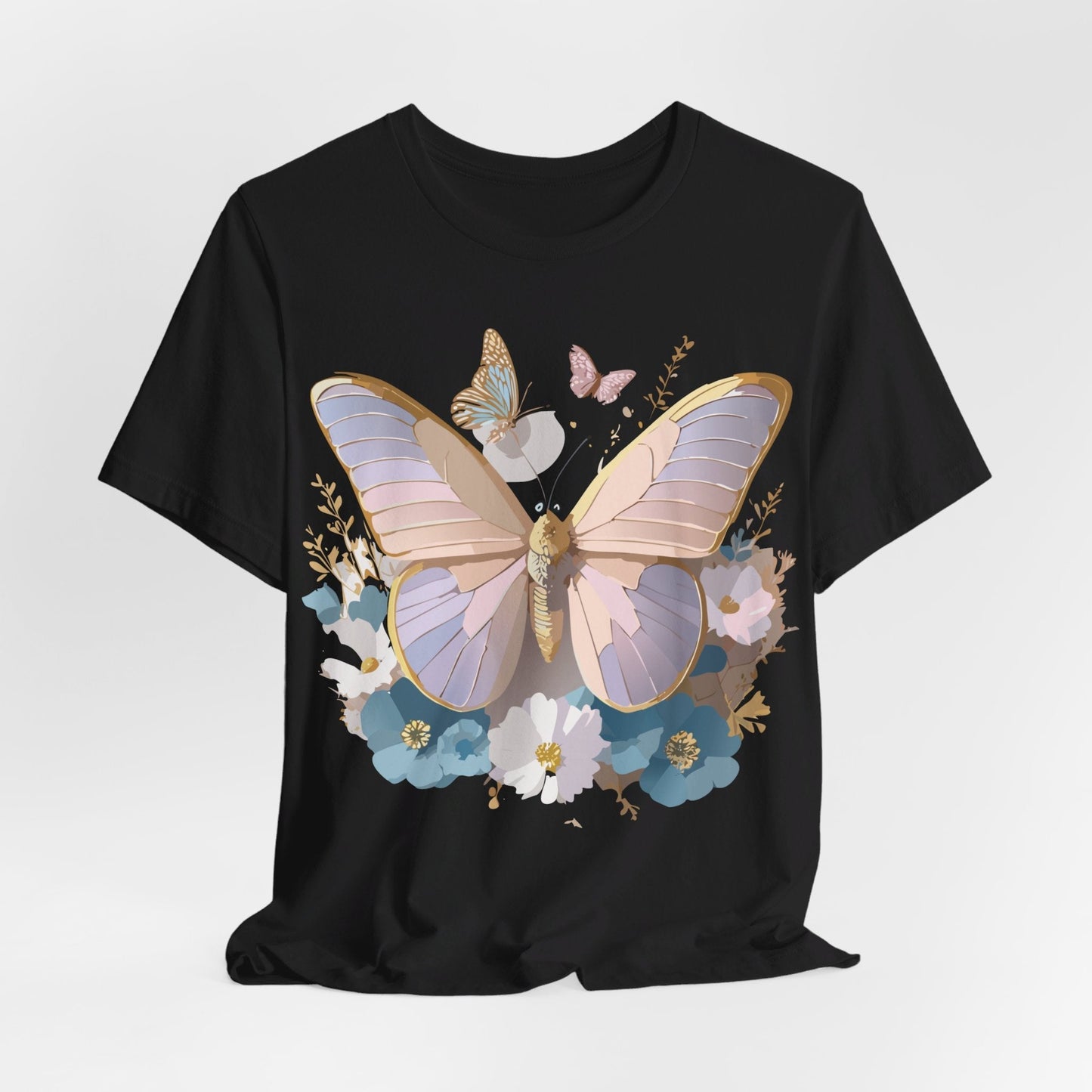 Butterfly Graphic Tee Unisex Short Sleeve Vintage Inspired Artwork Adelpha