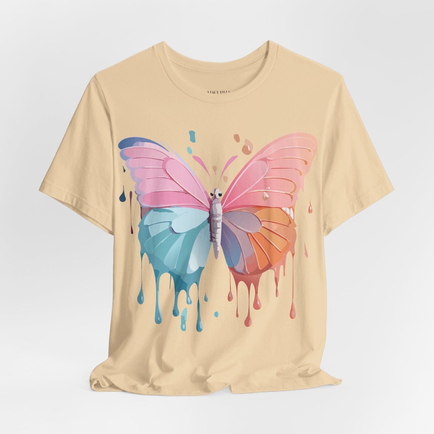 Butterfly Graphic Unisex 100 Cotton Lightweight Vintage Design Jersey Tee 93