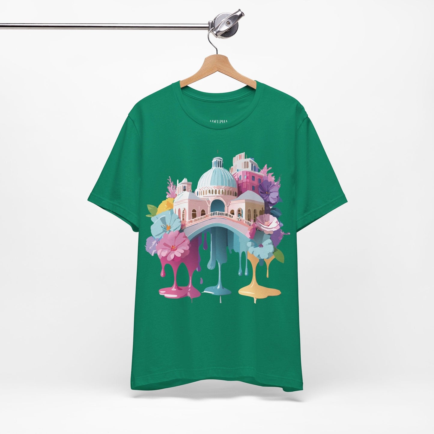 Venice Tourist Graphic Tee Unisex Jersey Short Sleeve Vintage Inspired Artwork Adelpha