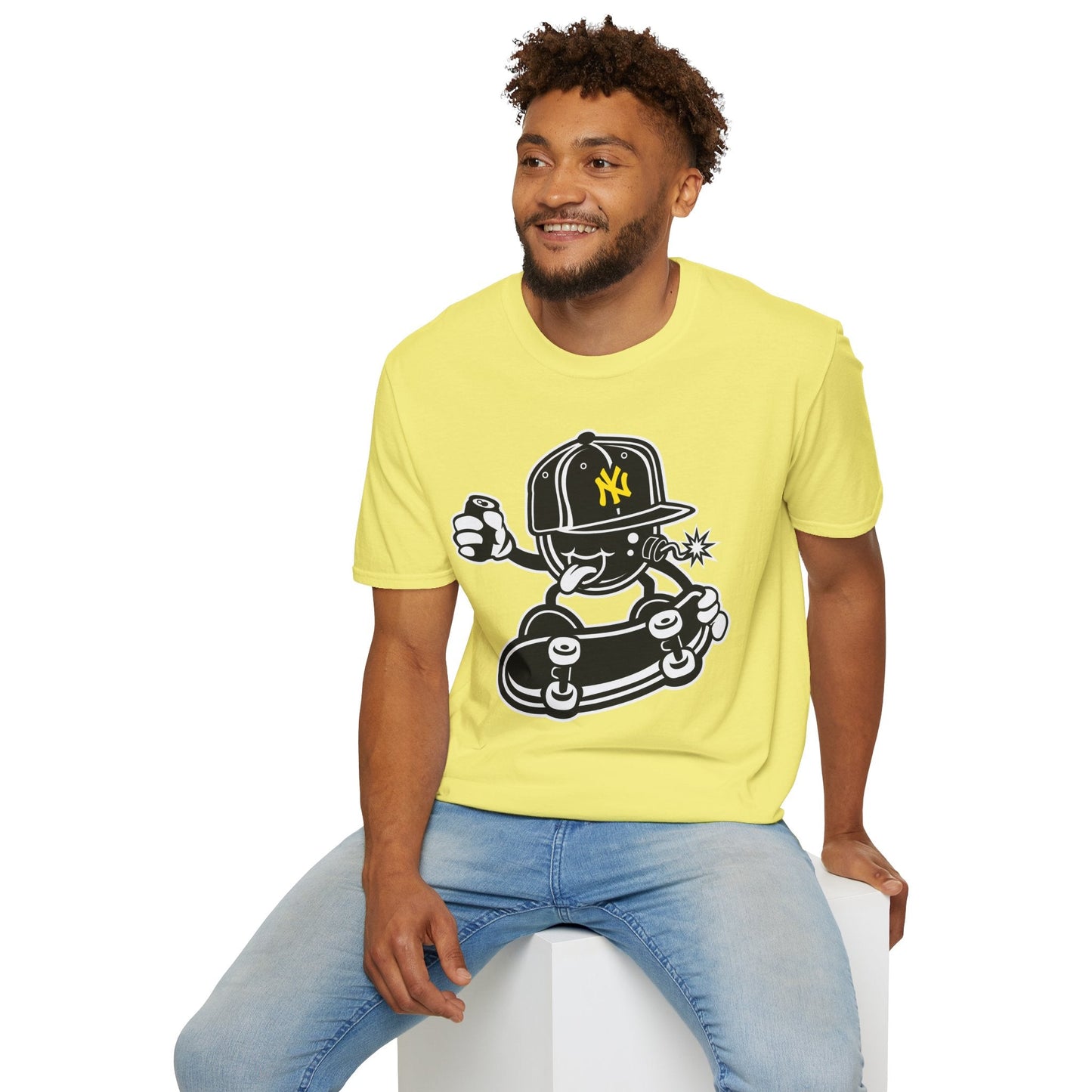 Cartoon T Shirt Animation Tee Funny Unisex Gildan Softstyle 64000 Cotton Breathable Lightweight Tee