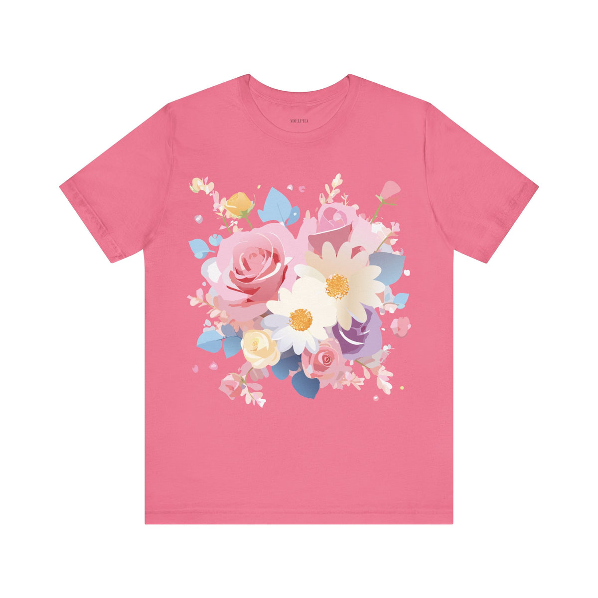Floral Graphic Tee Shirt - Bella+Canvas Unisex 100 Cotton 4