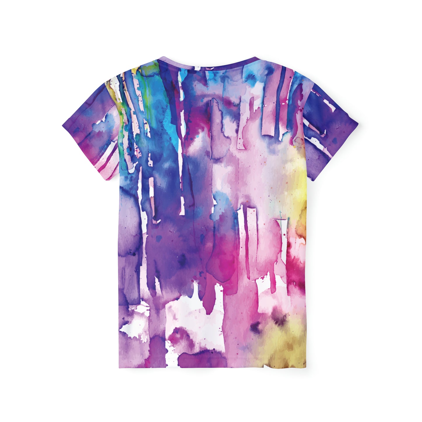 Poly Jersey Tee Shirt with abstract prints