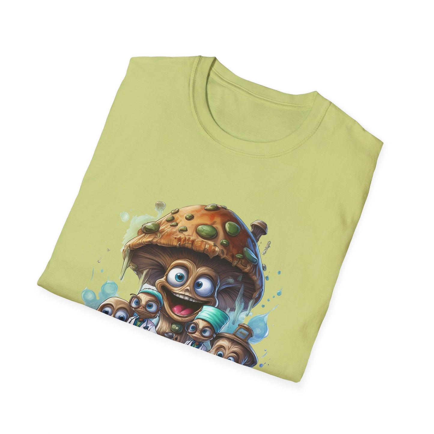 Mashroom Tee Shirt Unisex Funny Mushroom Design Softstyle 64000 Cotton Graphic Tee