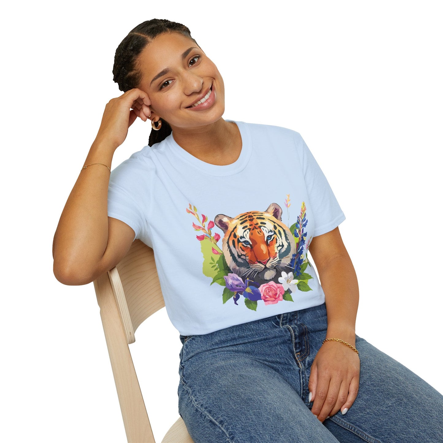 Tiger Shirt Unisex Gildan Softstyle Tee 100 Percent Ring Spun Cotton
