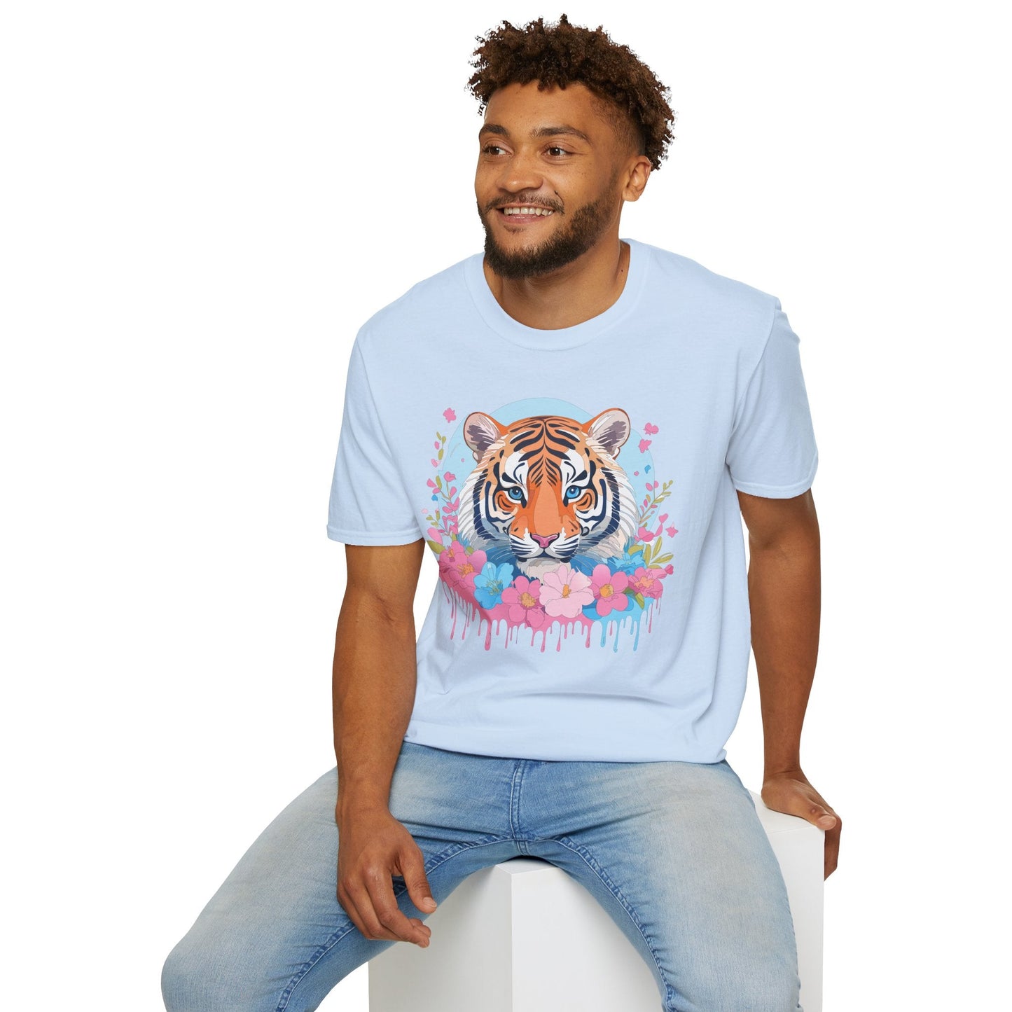 Tiger Shirt Unisex Softstyle T Shirt Gildan 64000 Animal Tee