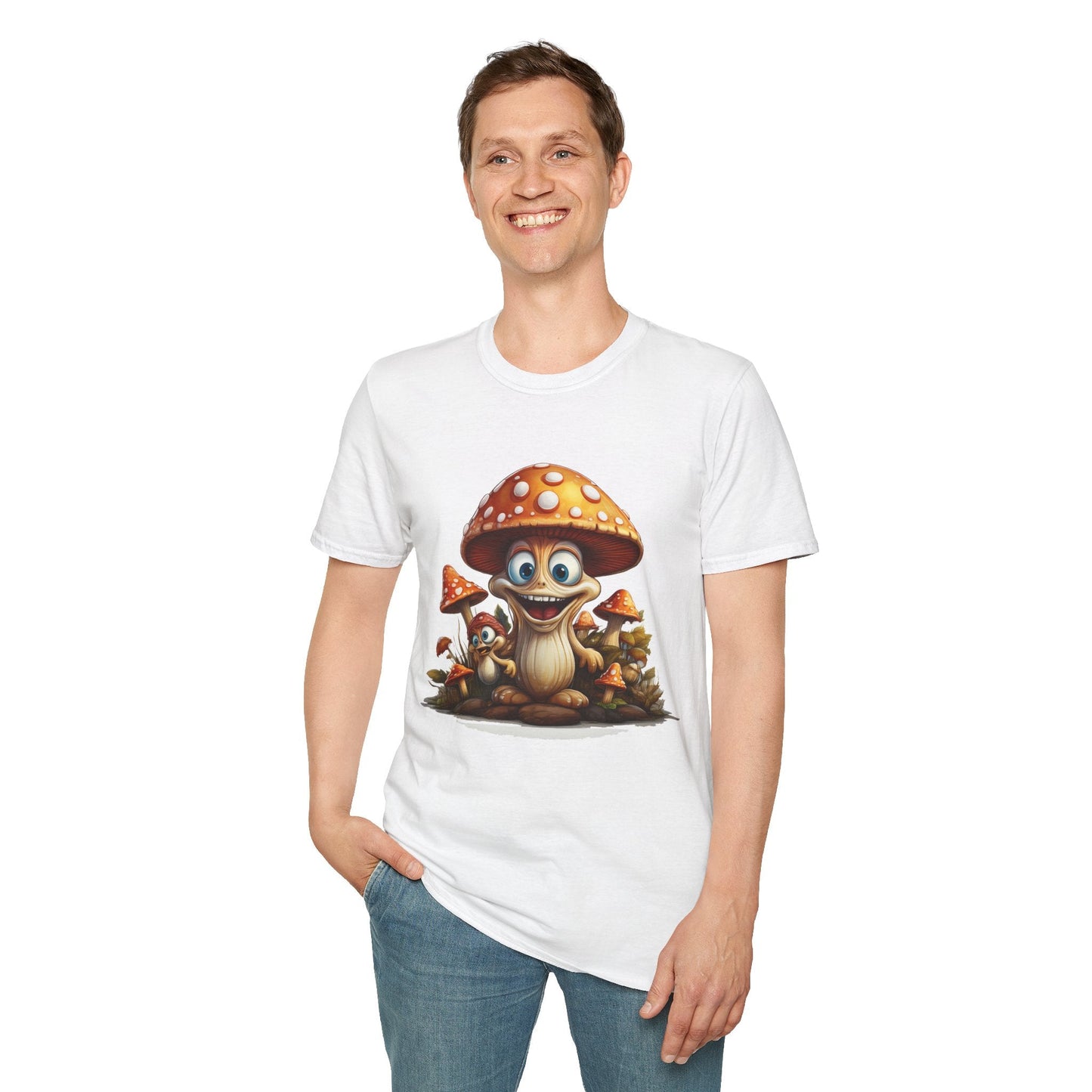 Mashroom Tee Shirt Unisex Softstyle 64000 Comfortable Mushroom Shirt With Funny Fungus Design