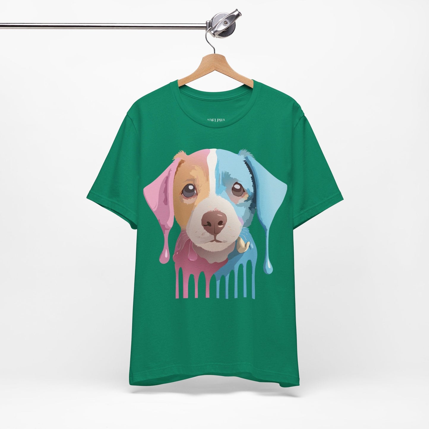 Vintage Inspired Dog Graphic Tee Unisex Jersey Short Sleeve Premium Adelpha Art Design