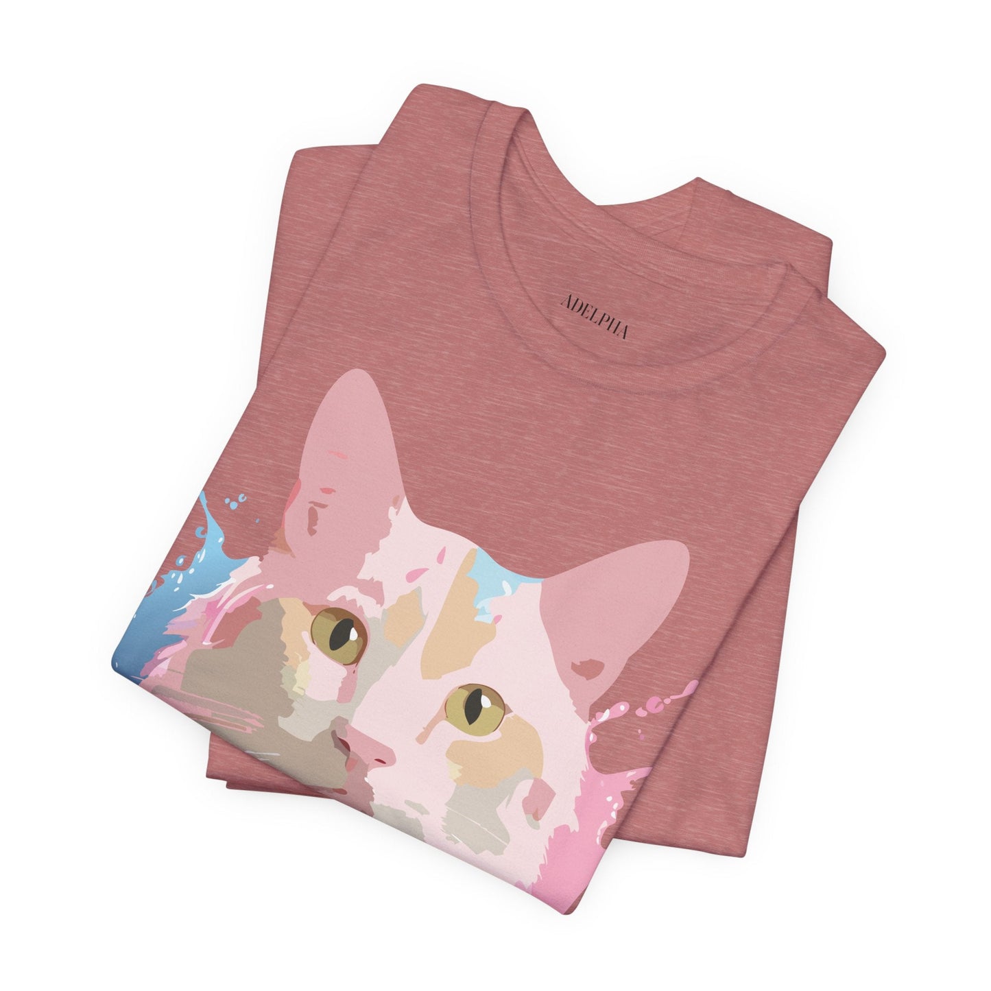 Cat Graphic Tee Unisex Vintage Style Shirt Adelpha Art Design