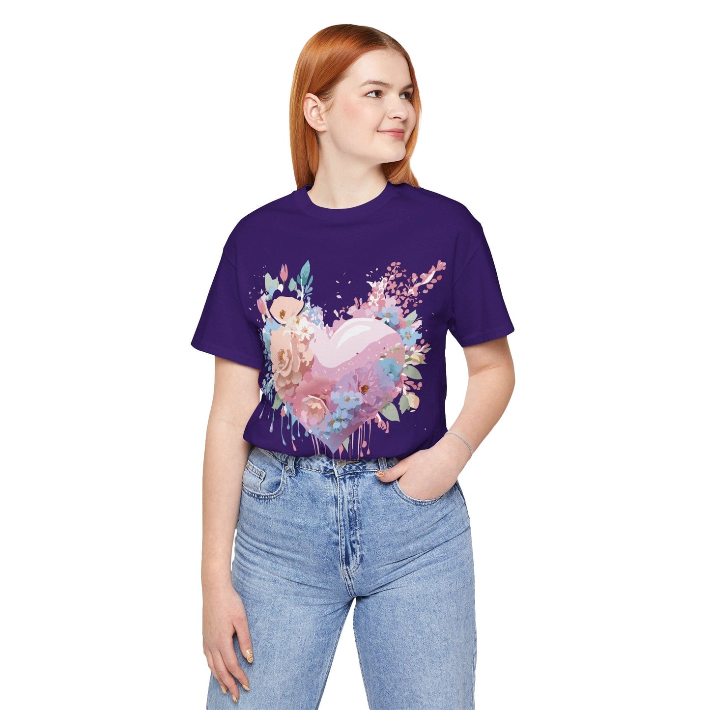Adelpha Unisex Graphic Tee Valentine Shirts Vintage Inspired Artwork Short Sleeve Jersey