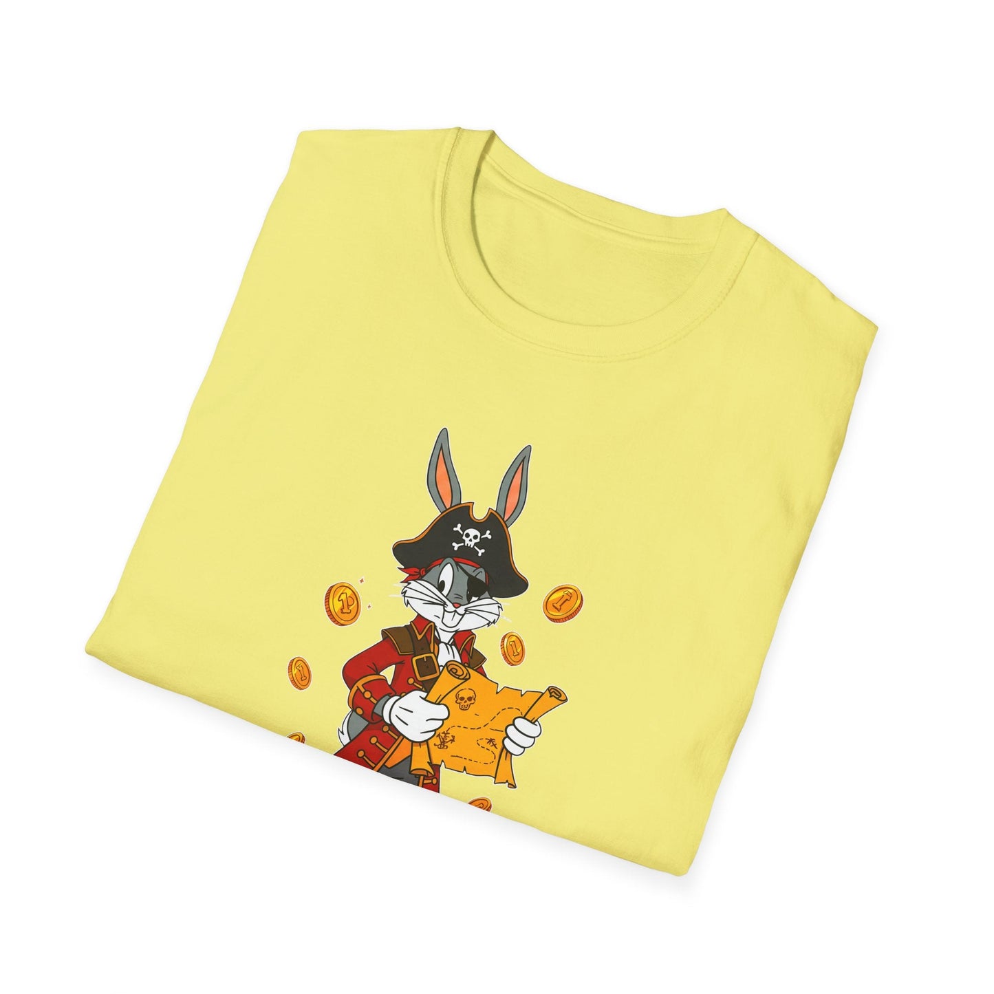 Bugs Bunny Cartoon T Shirt Unisex Gildan Softstyle 64000 Tee With Animated Artwork