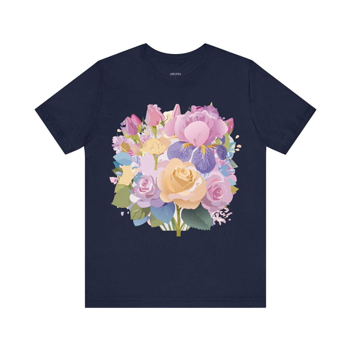 Floral Graphic Tee Shirt - Bella+Canvas Unisex 100 Cotton 45