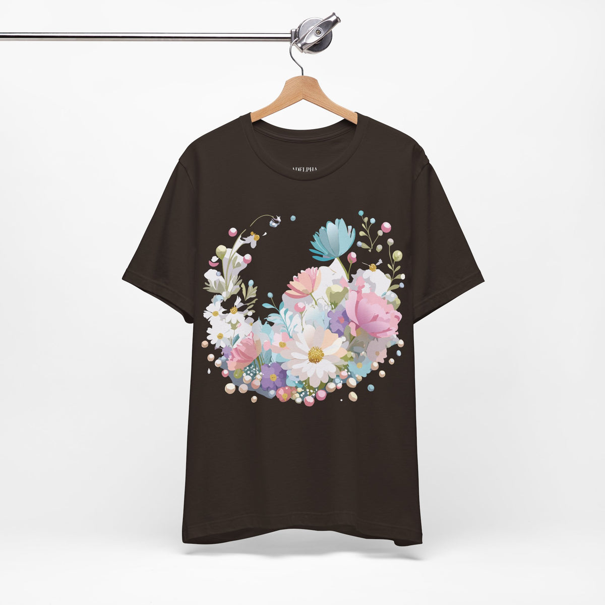 Floral Graphic Tee Shirt - Bella+Canvas Unisex 100 Cotton 22