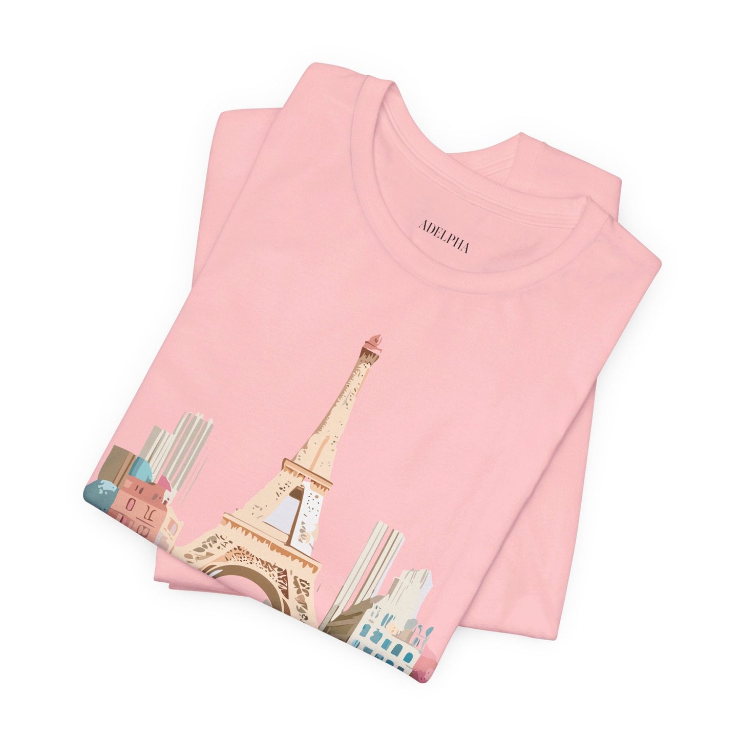 Paris Tourist Shirt Unisex Graphic Tee With Vintage Inspired Artwork Adelpha Art Design