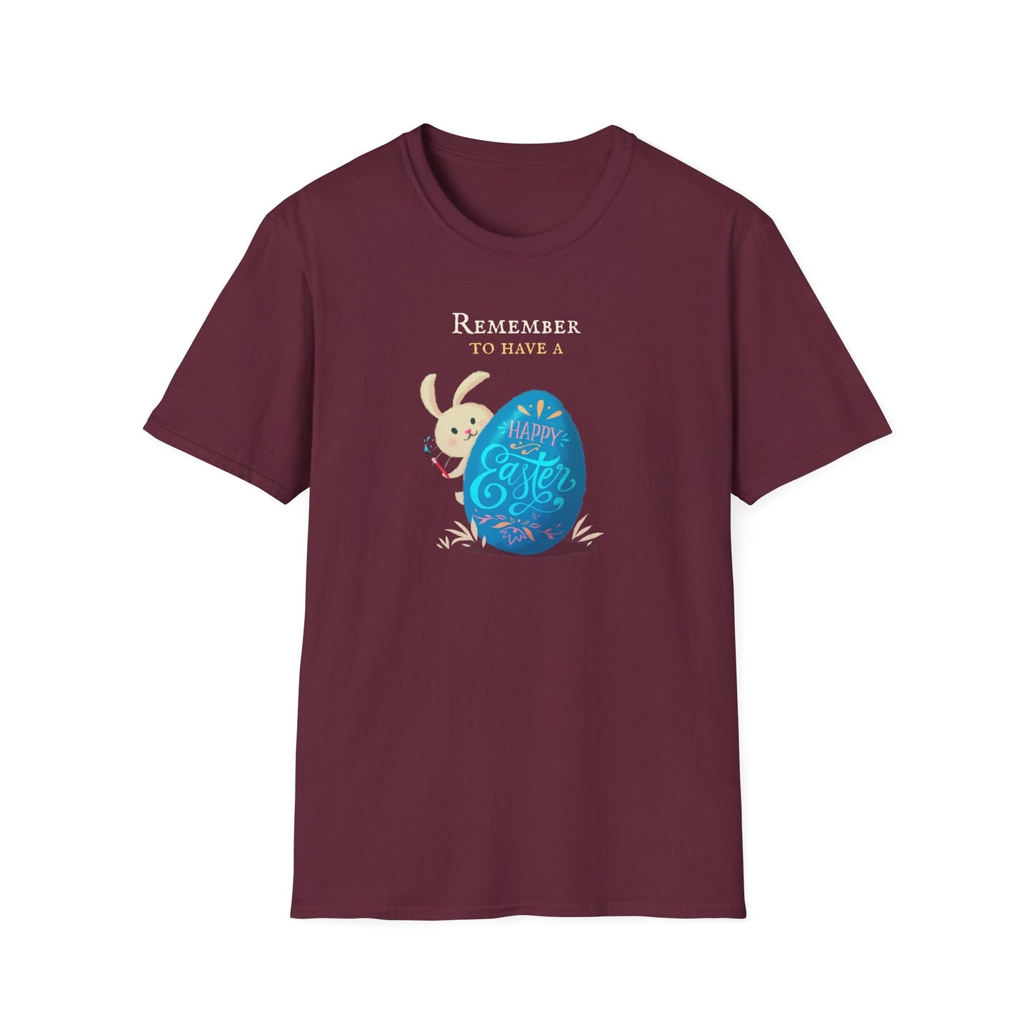 Easter Bunny Egg T Shirt Unisex Softstyle Tee With Easter Signature Prints And Design