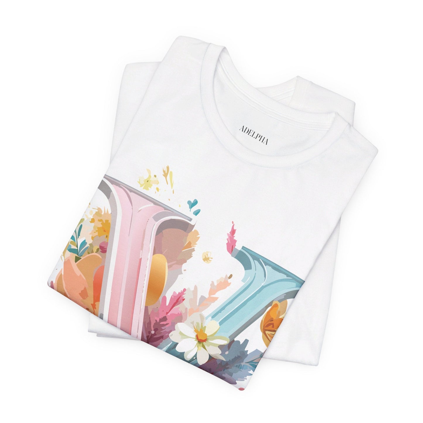 Letter V Shirt Graphic Tee Unisex Jersey Short Sleeve Adelpha Art Design Vintage Inspired